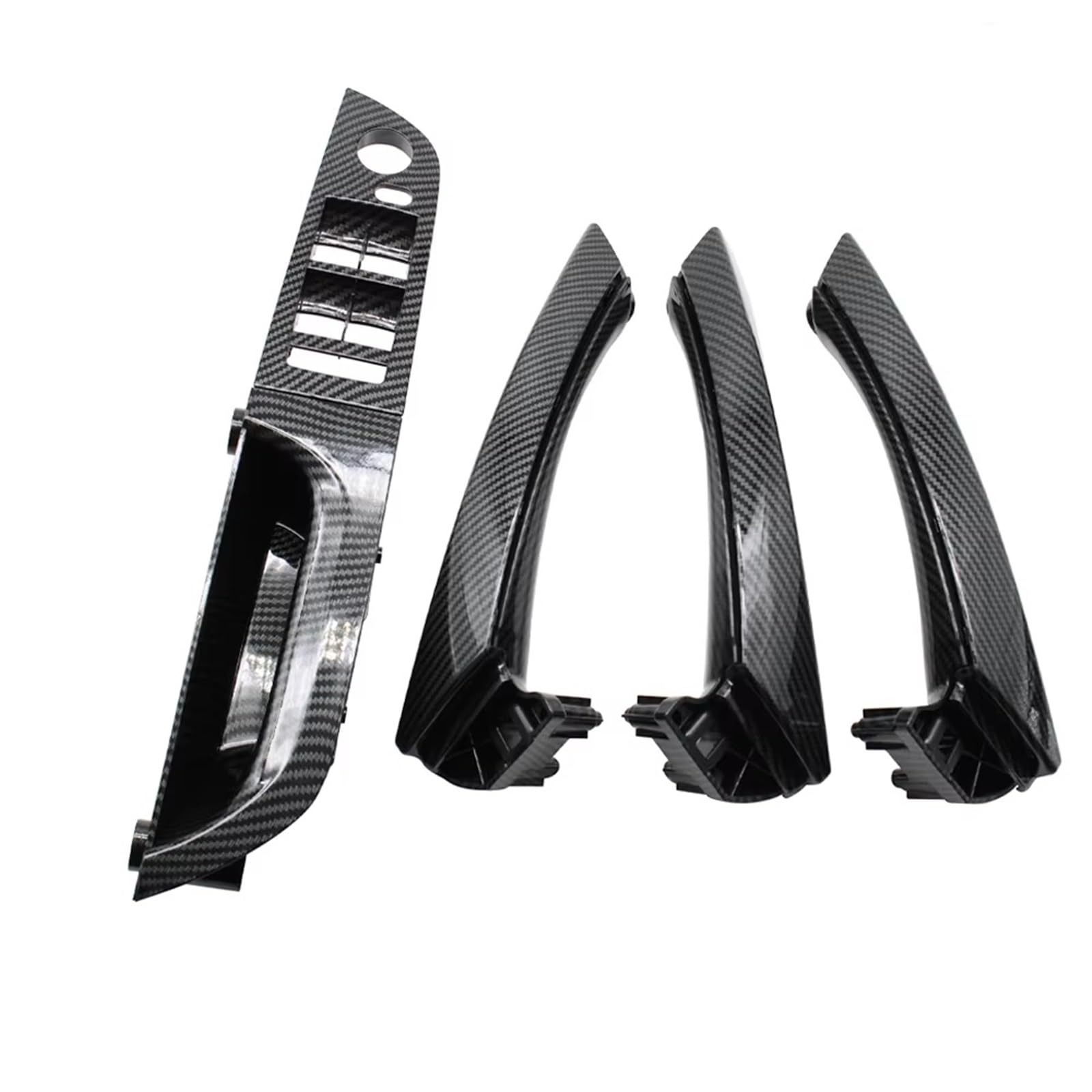 Innentürgriff 6131 9217 326 Für 3 Serie E90 E91 316 318 320 325 328 04-12 LHD Carbon Fiber Innen Tür Pull Griff Armlehne Panel Komplette Set Türgriff(37.5 Low-end Set) von HLJNLVBN