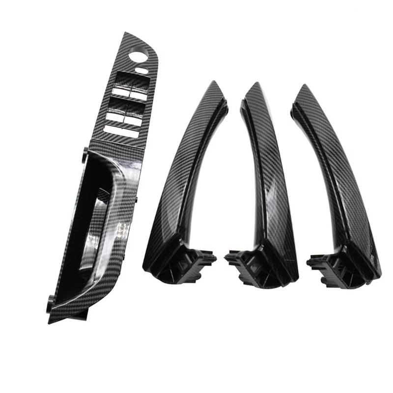 Innentürgriff 6131 9217 326 Für 3 Serie E90 E91 316 318 320 325 328 04-12 LHD Carbon Fiber Innen Tür Pull Griff Armlehne Panel Komplette Set Türgriff(37.5 Low-end Set) von HLJNLVBN