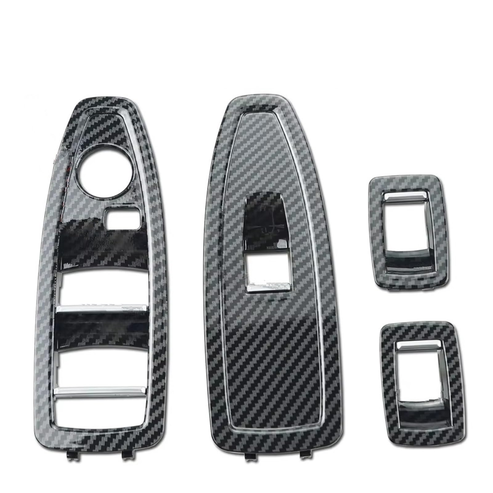 Innentürgriff Für 1 3 4 Serie F20 F30 F31 F34 F35 F36 318i 320i 330i 335i 2012-2019 LHD RHD Auto Innen Tür Fensterheber Schalter Abdeckung Trim Türgriff(B-Carbon-4Piece Set) von HLJNLVBN