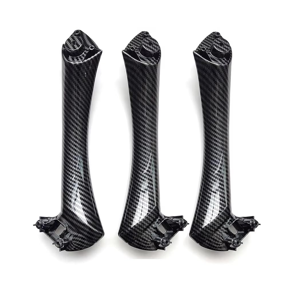 Innentürgriff Für 3er E90 E91 316 318 320 325 328i 2004-2012 LHD RHD Carbon Fiber Innentür Armlehne Pull Griff Türgriff(LHD Inside 3Piece Set) von HLJNLVBN