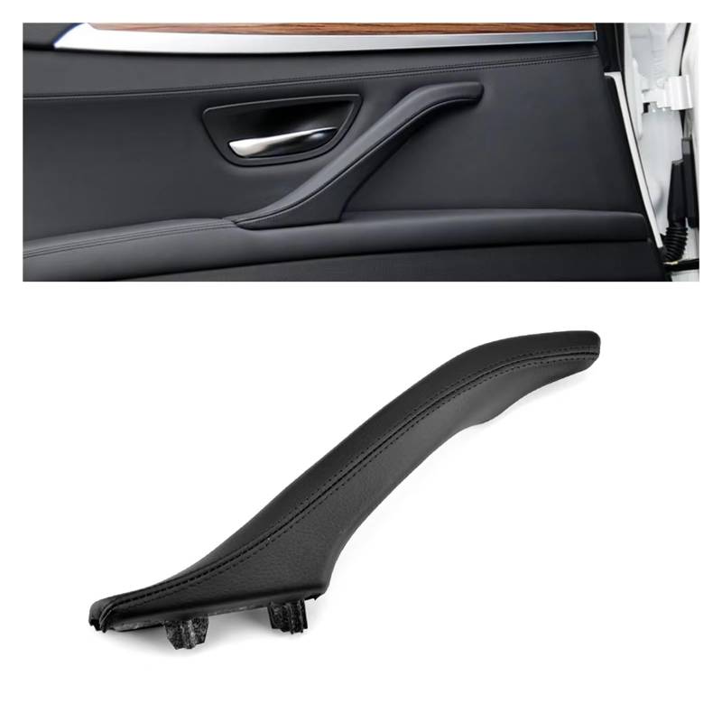 Innentürgriff Für 5 Series F10 F11 F18 520i 523i 525i 528i 535i 51417225854 LHD RHD Leder Innen Tür Pull Griff Montage Türgriff(Schwarze Linke) von HLJNLVBN