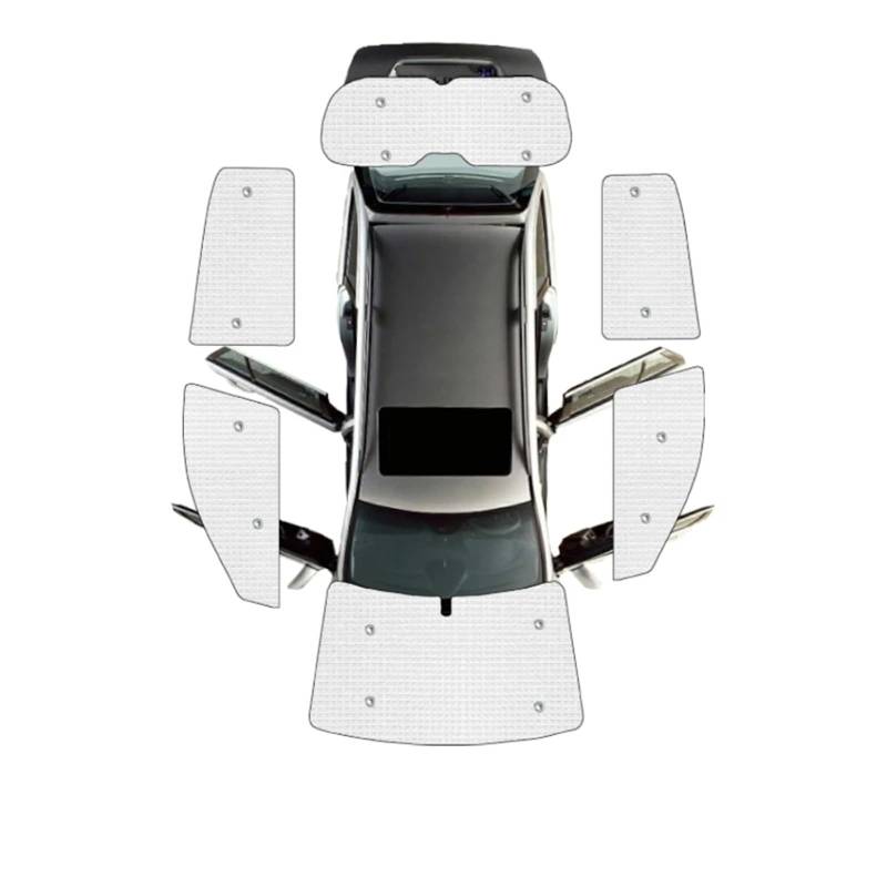 Sonnenschutz Vorhang Auto Unti-UV Vollständige Abdeckung Sonnenschirm Für Dacia Für Spring Für Electric 2019 2020 2021 2022 2023 2024 Sonnenschirm Zubehör Sonnenblende Auto Fenster Sonnenschutz(All Wi von HLJNLVBN