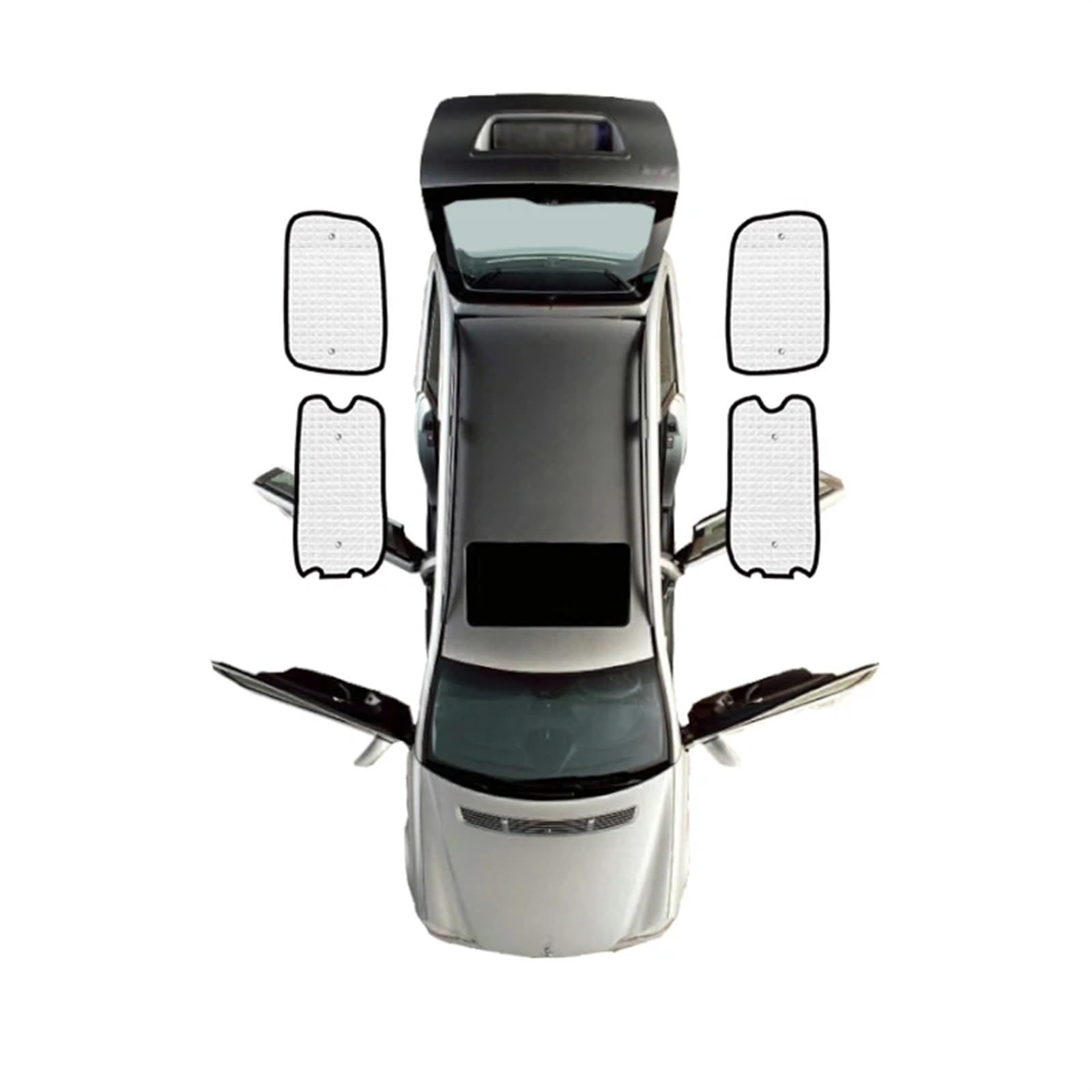 Sonnenschutz Vorhang Für Nissan Für NV200 Für Evalia 2010 2011 2012 2013 2014 2015 2016 Vollständige Abdeckung Sonnenschirme Auto Visier Zubehör Auto Fenster Sonnenschutz(Rear Windows) von HLJNLVBN