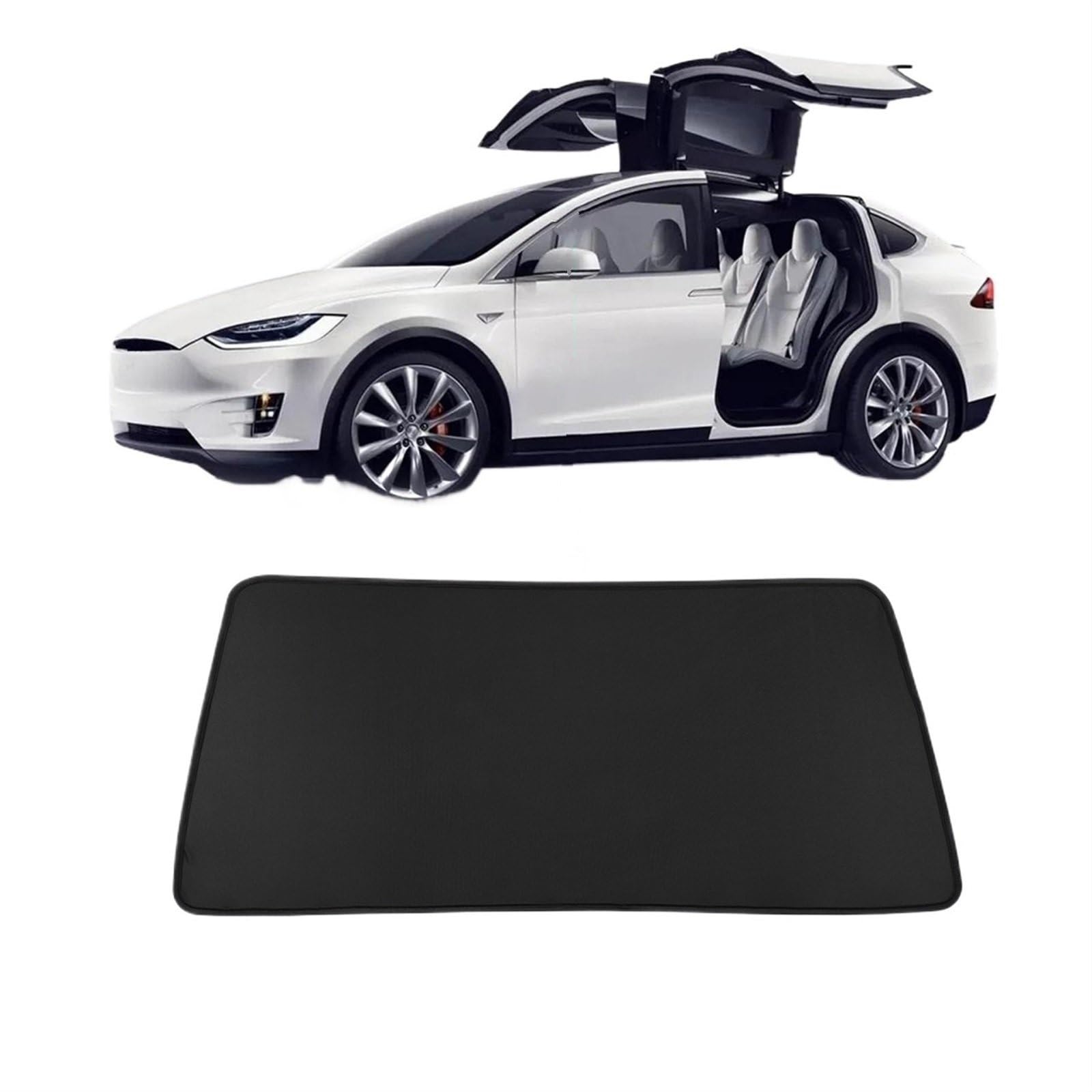 Sonnenschutz Vorhang Für Tesla Für Modell X 2023 2024 Dachfenster Rollo Shading Net Glas Dach Dachfenster Sonnenschirm UV Schutz Sonnenschutz Auto Fenster Sonnenschutz(MX-GA33L-A) von HLJNLVBN