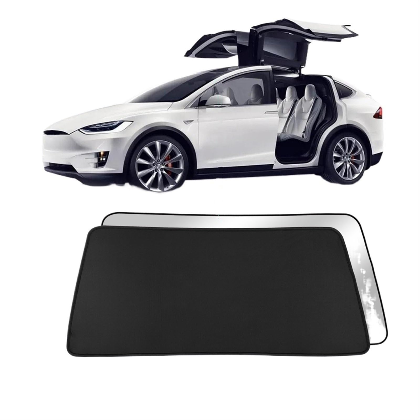 Sonnenschutz Vorhang Für Tesla Für Modell X 2023 2024 Dachfenster Rollo Shading Net Glas Dach Dachfenster Sonnenschirm UV Schutz Sonnenschutz Auto Fenster Sonnenschutz(MX-GA33L-AIS) von HLJNLVBN