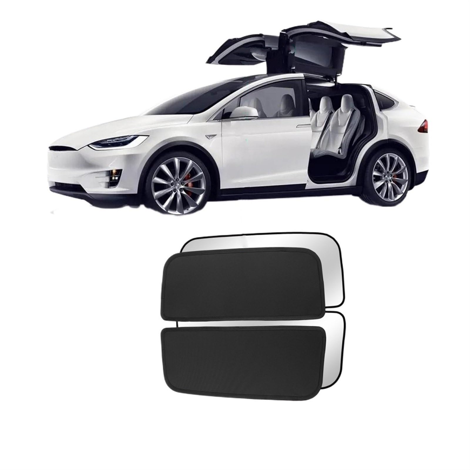 Sonnenschutz Vorhang Für Tesla Für Modell X 2023 2024 Dachfenster Rollo Shading Net Glas Dach Dachfenster Sonnenschirm UV Schutz Sonnenschutz Auto Fenster Sonnenschutz(MX-GA33L-BIS) von HLJNLVBN