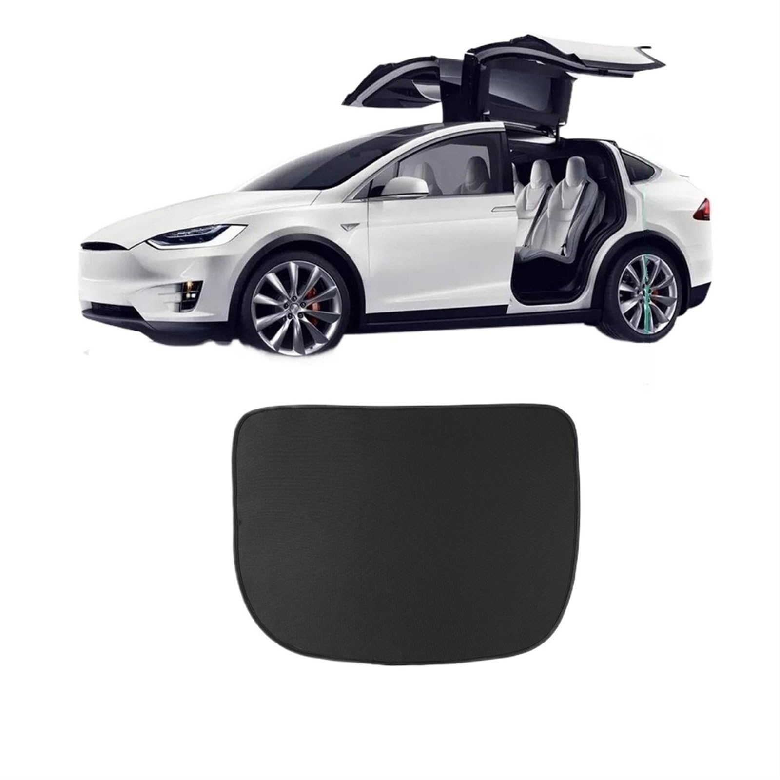 Sonnenschutz Vorhang Für Tesla Für Modell X 2023 2024 Dachfenster Rollo Shading Net Glas Dach Dachfenster Sonnenschirm UV Schutz Sonnenschutz Auto Fenster Sonnenschutz(MX-GA33L-C) von HLJNLVBN