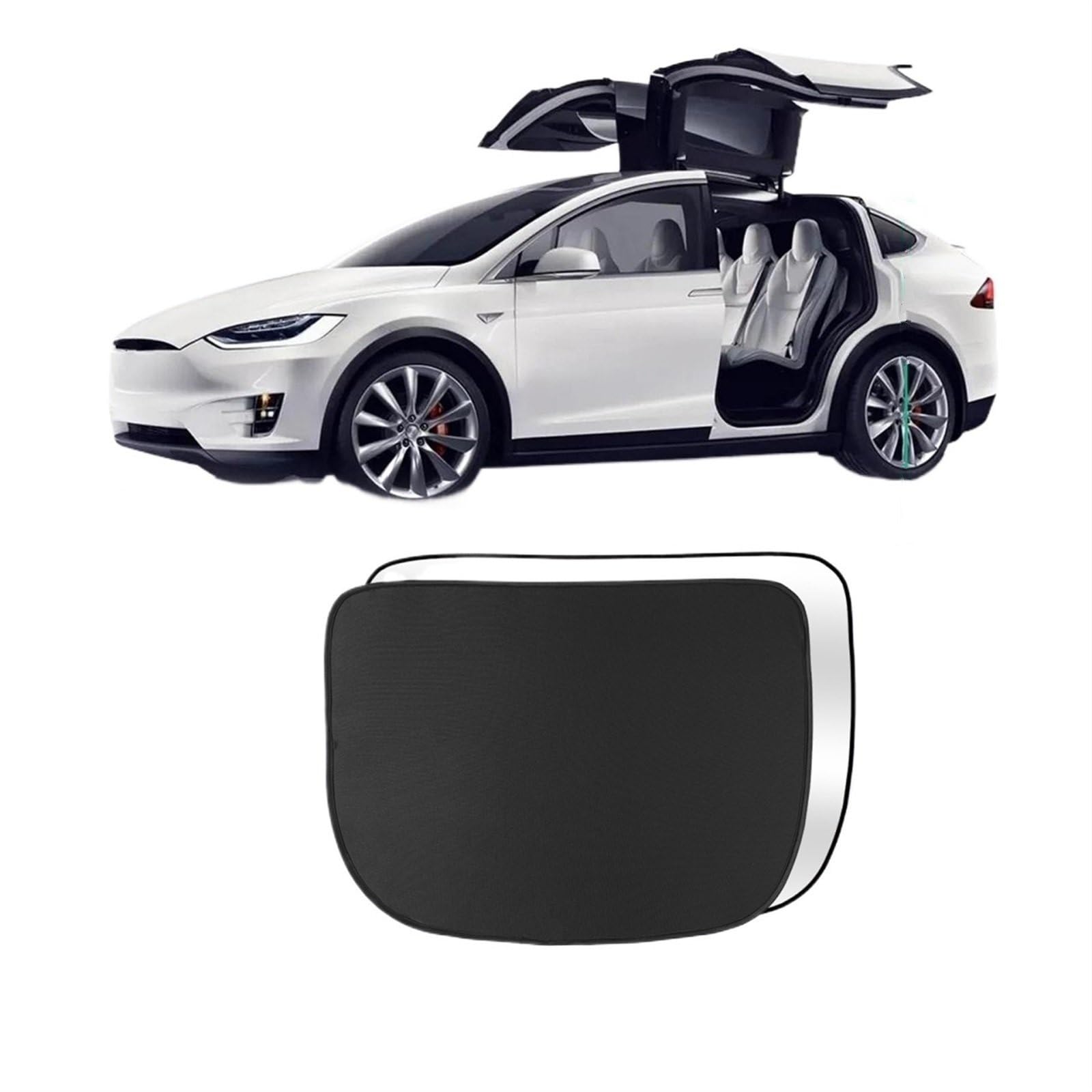 Sonnenschutz Vorhang Für Tesla Für Modell X 2023 2024 Dachfenster Rollo Shading Net Glas Dach Dachfenster Sonnenschirm UV Schutz Sonnenschutz Auto Fenster Sonnenschutz(MX-GA33L-CIS) von HLJNLVBN