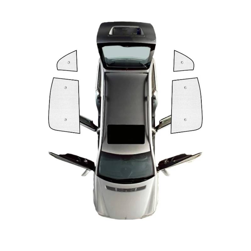 Sonnenschutz Vorhang Volle Abdeckung Sonnenschirme Windschutzscheibe Seite Fenster Visier Auto Zubehör Für VW Für Touran 1T Mk1 2003-2015 Auto Fenster Sonnenschutz(Rear Windshield) von HLJNLVBN