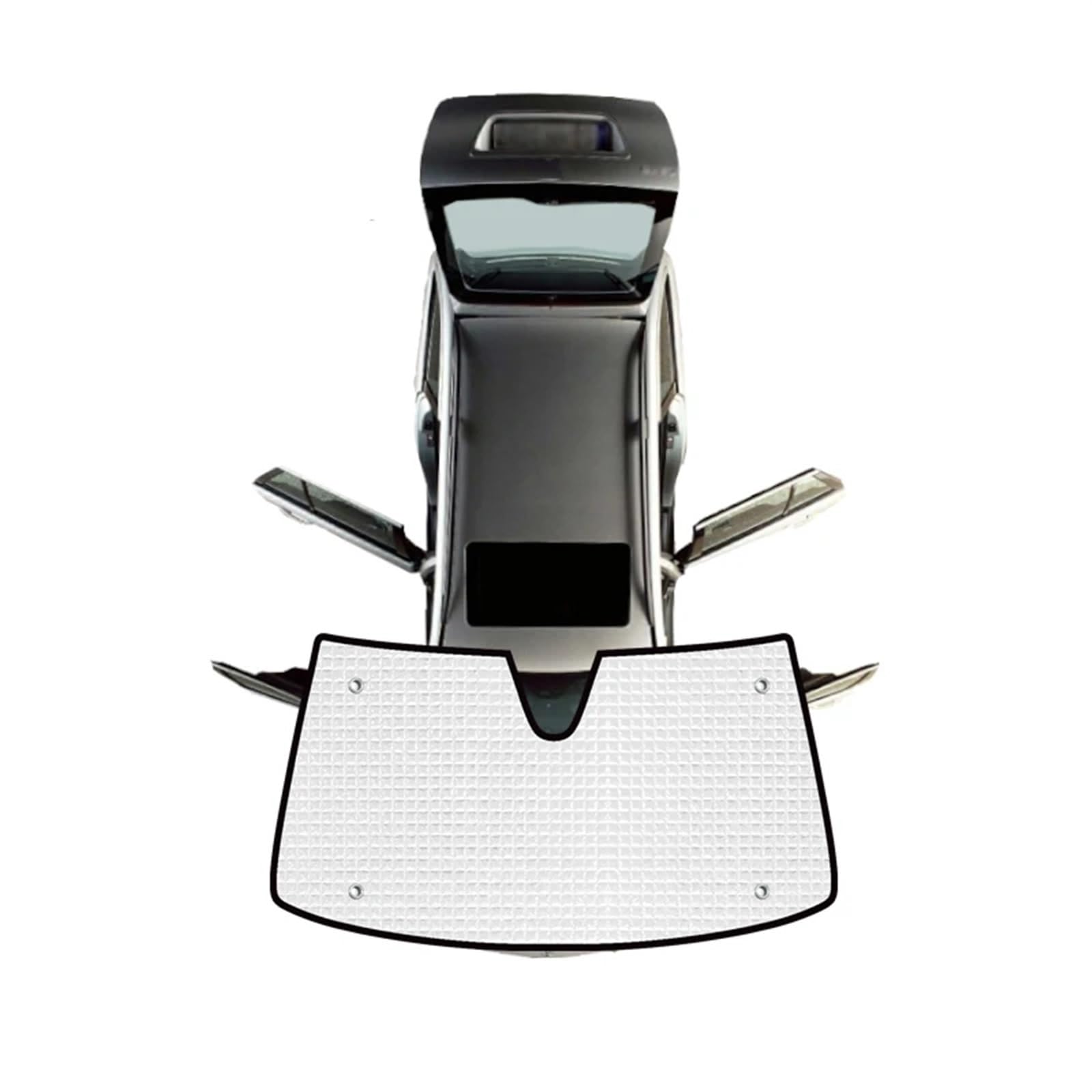 Sonnenschutz Vorhang Volle Abdeckungen Sonnenschirme Auto Windschutzscheiben Zubehör Schutz Vorne Hinten Für VW Für Tiguan MK2 2017 2018 2019 2020 2021 Auto Fenster Sonnenschutz(Front Windshield) von HLJNLVBN