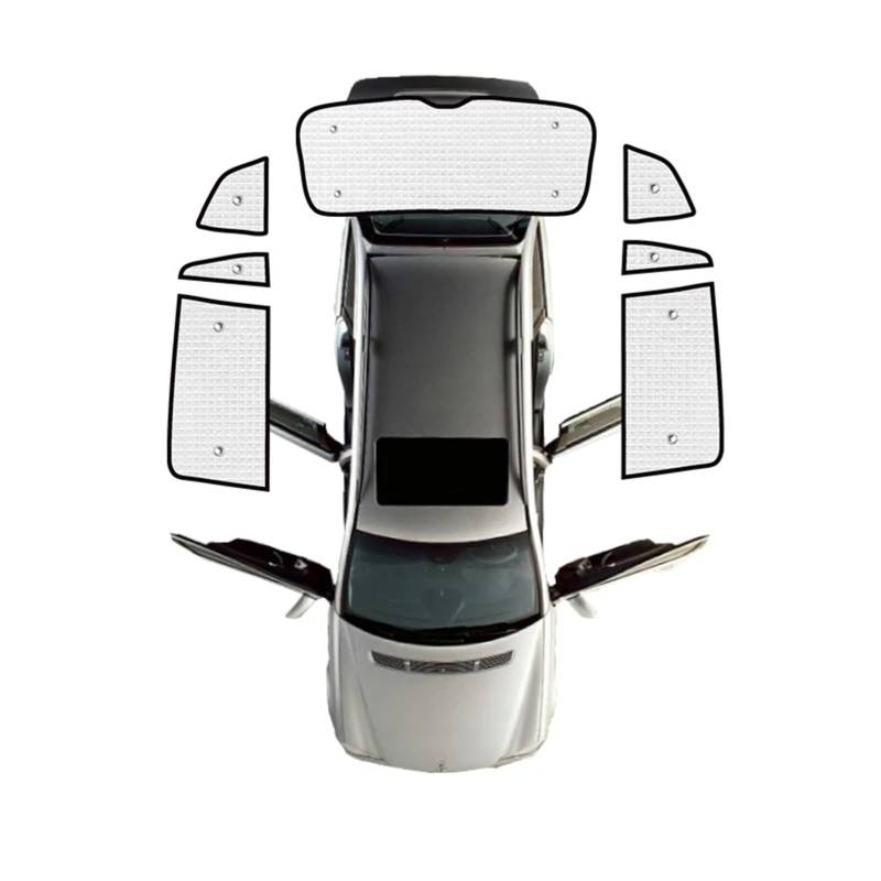 Sonnenschutz Vorhang Volle Abdeckungen Sonnenschirme Auto Windschutzscheiben Zubehör Schutz Vorne Hinten Für VW Für Tiguan MK2 2017 2018 2019 2020 2021 Auto Fenster Sonnenschutz(Rear Windows) von HLJNLVBN