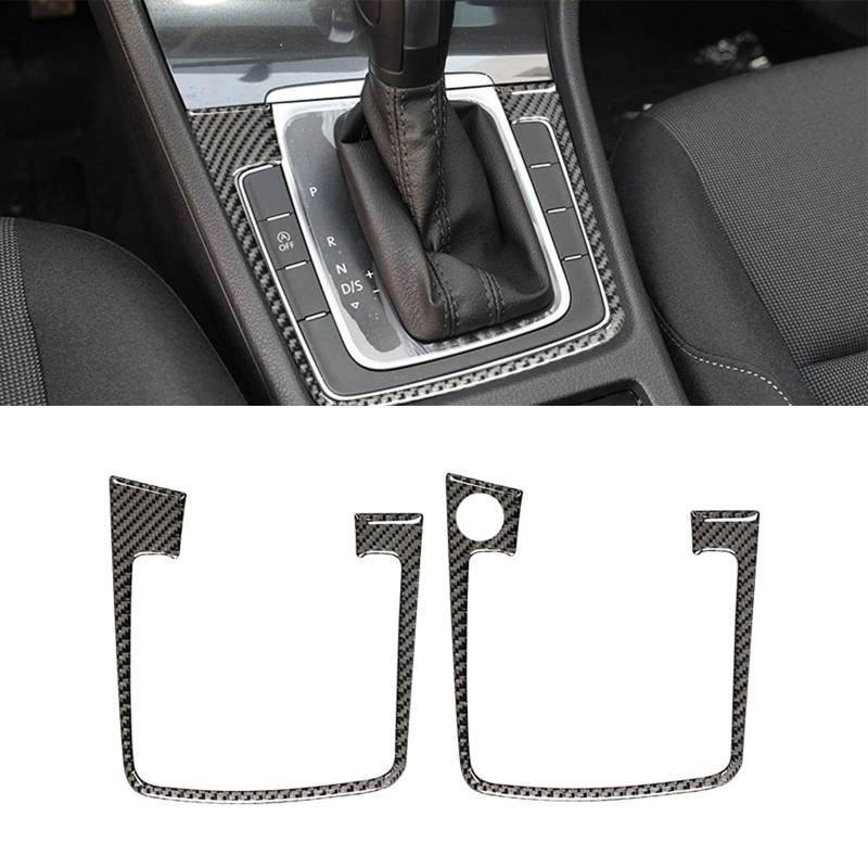 HLMNAKE Interior Sticker Abdeckung aus Carbonfaser, Auto Trim Tuning Dekoration Accessoires für 2014-2020 VW GOLF 7 (Schalthebel-B) von HLMNAKE