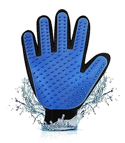 hmilydyk Haustierpflege Massage Handschuh Bürste, Haar Entferner Bürste Handschuhe Massage Werkzeug für sanfte und effiziente Fellpflege Hunde Katzen (1 PCS für rechte Hand) von HMILYDYK