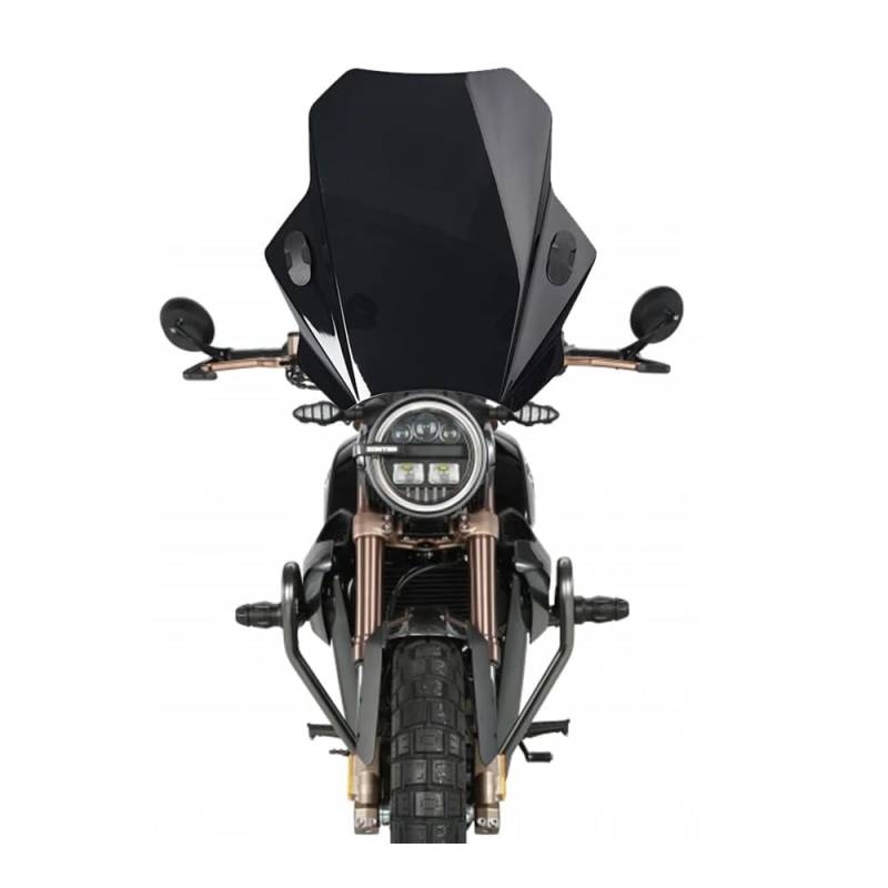 HMLTD Motorrad Windschild Universal Motorrad Windschutz Deckt Bildschirm Rauch Objektiv Motorräder Deflektor Für Zon&TES Für G1-125 Für G1125 2021 2022(Black) von HMLTD
