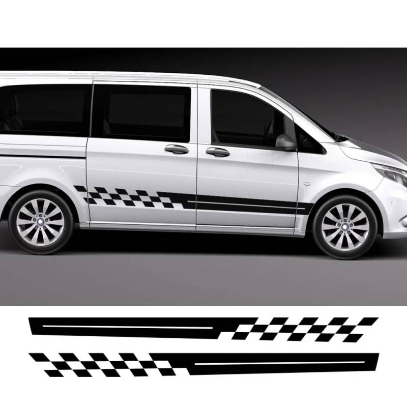 2 STÜCKE Autoseitenaufkleber, Für Mercedes Sprinter B=ENZ Vito V-Klasse Berlingo FIAT Ducato R=enault Automobile Tuning Autozubehör von HMLZSJ