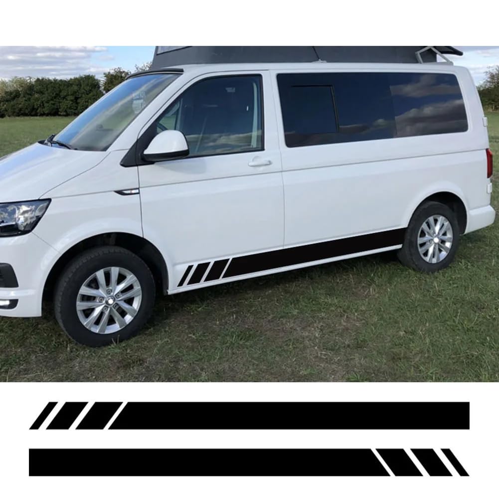 2 STÜCKE Autotür-Seitenaufkleber, Für V=W Transporter T4 T5 T6 Caravelle Multivan Camper Van Vinyl Aufkleber Zubehör 2 STÜCKE Autotür-Seitenaufkleber, Für V=W Transporter T4 T5 T6 Caravelle Multivan Camper Van Vinyl Aufkleber Zubehör von HMLZSJ