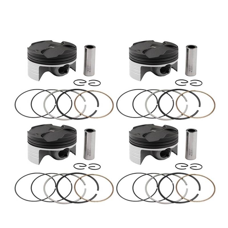 4Sets Motorradzubehör Zylinder STD ~ + 100 Größe 67 67,5 68mm Kolbenringe Full Kit for CBR600 F5 2003-2006(4 sets 68mm) von HMLZSJ