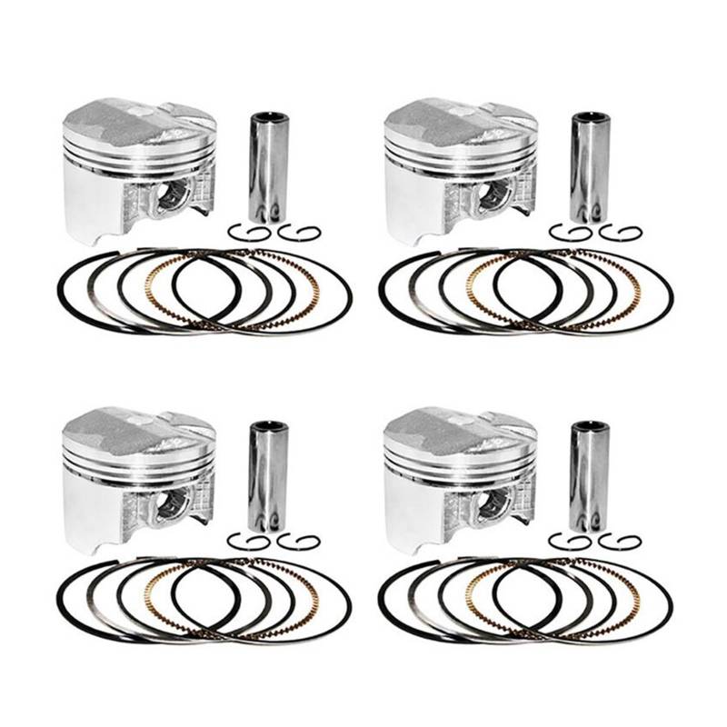 4sets Motorrad Zubehör Zylinder Größe 55mm ~ 56mm Kolben Ringe Full Kit for CB400SF CB-1 VTEC400(4 sets 55.75mm) von HMLZSJ