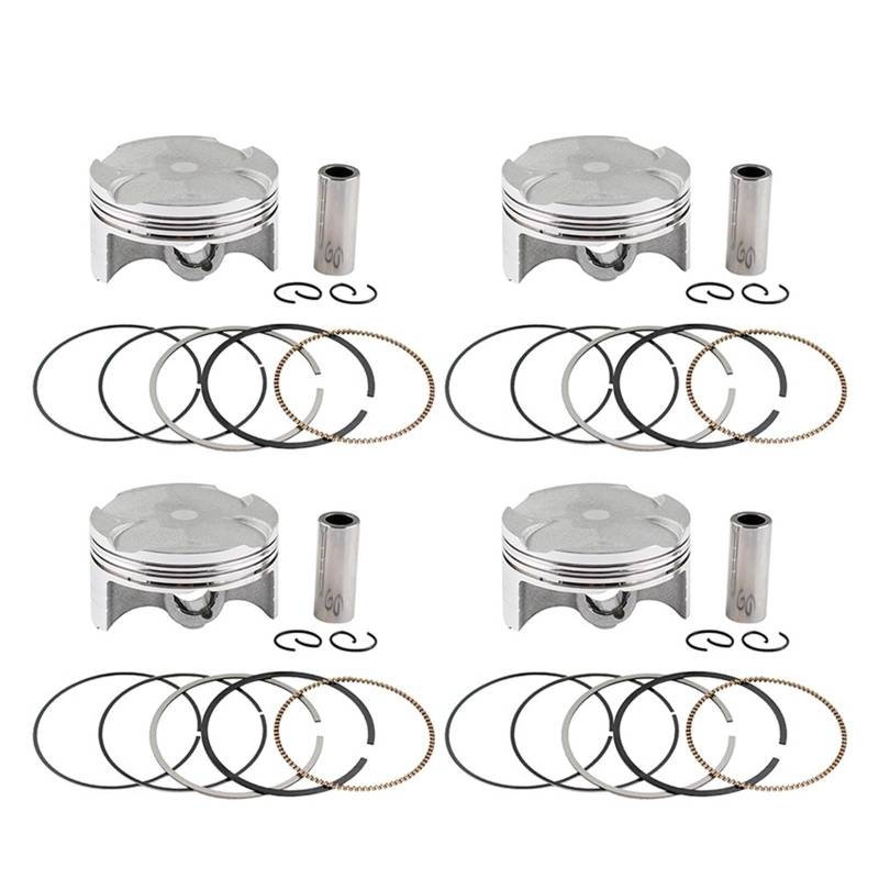 4sets Motorrad Zubehör Zylinder STD ~ + 100 Größe 67 67,25 67,50 68mm Kolben Ringe Full Kit for YZF-R6(4 sets 68mm) von HMLZSJ
