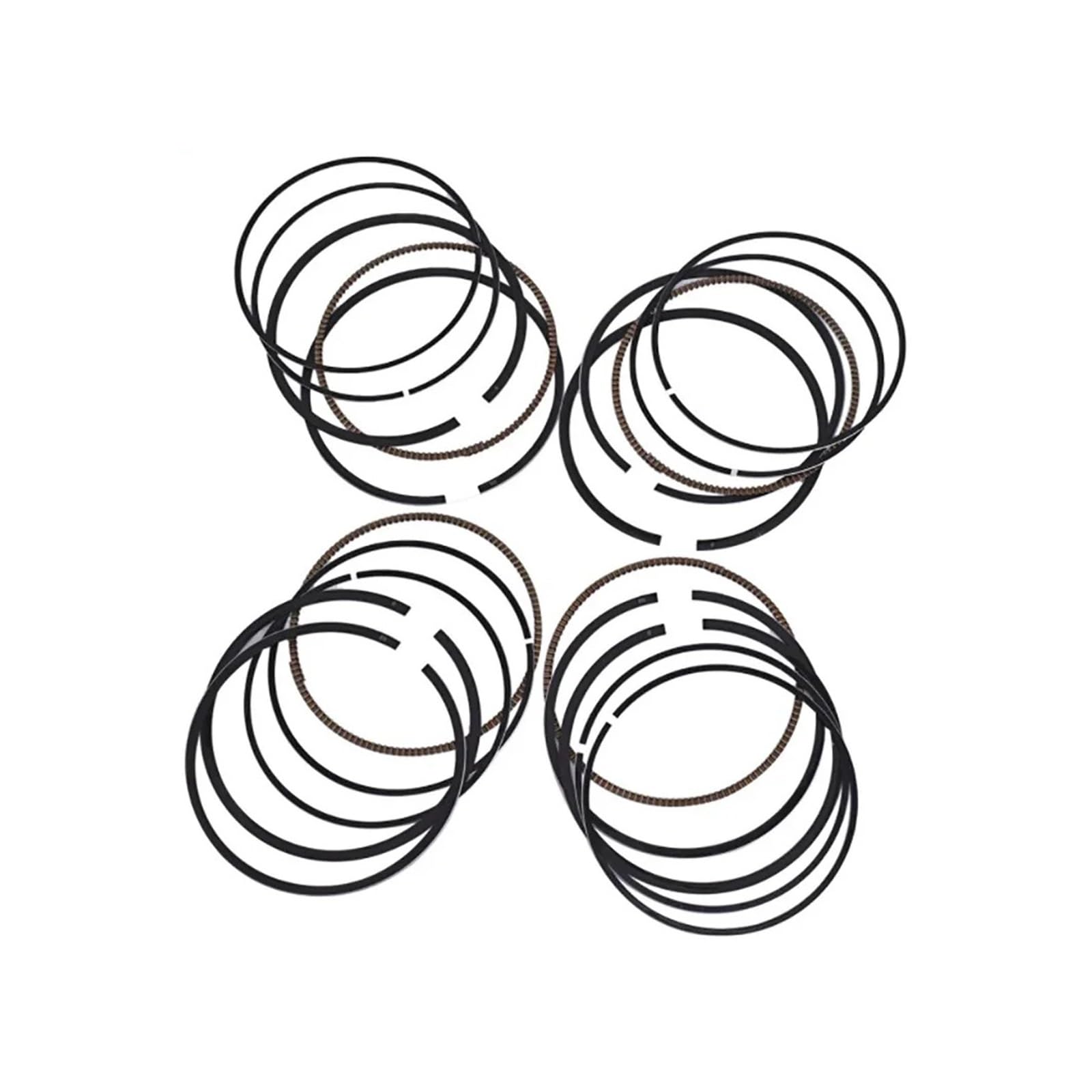 55mm 400cc Motorrad Motor Kolben Ringe Kit for BN125 Eliminator 01-2009 ZR400 Zephyr X 400 Motorrad Teile(4pcs) von HMLZSJ