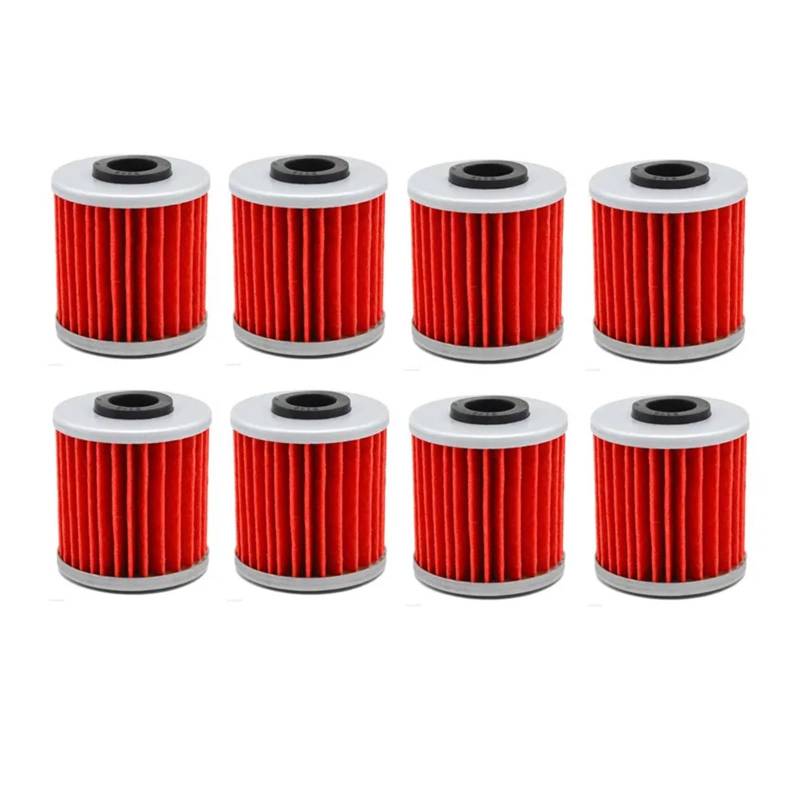 8 stücke Hohe Leistung Powersports Patrone Ölfilter for RMZ 250 450 449 2005-2016 for KX450F 2016-2017 von HMLZSJ