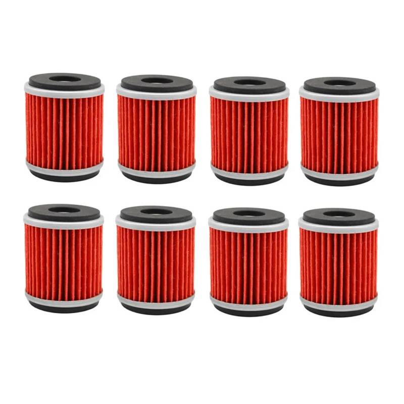 8 stücke Hohe Leistung Powersports Patrone Ölfilter for YZ450FX YZ450F YZ450 FX/F YFZ450 YFZ450R SE YFZ450X von HMLZSJ