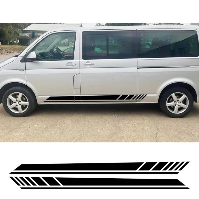 Autoaufkleber, Für V=W Transporter T4 T5 T6 Wohnmobil Lange Streifen Seitengrafiken Vinyl-Aufkleber Auto-Tuning-Zubehör von HMLZSJ