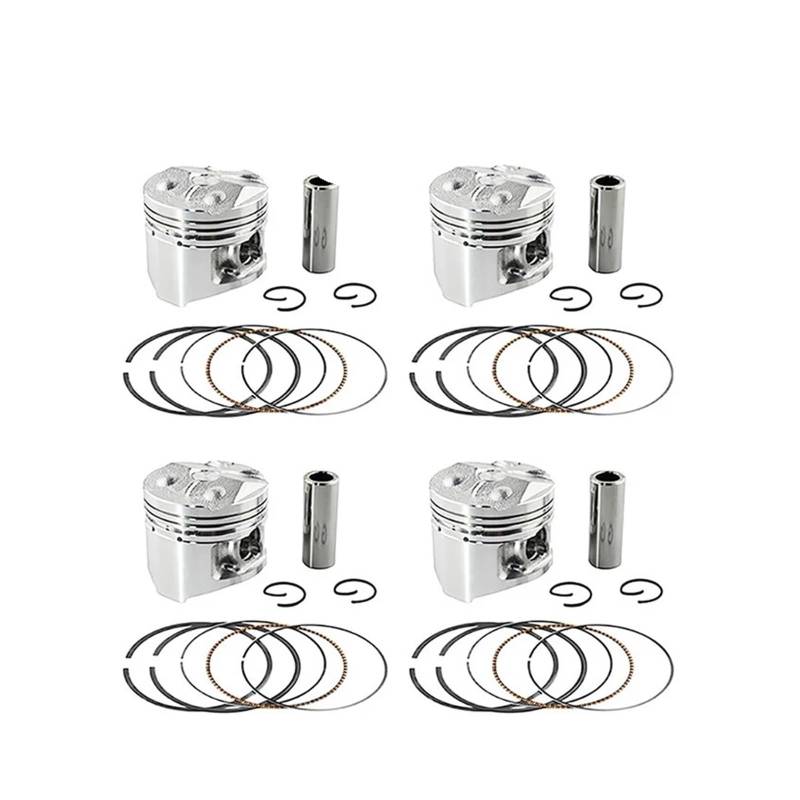 Motorrad-Motorteile STD ~ + 50 Zylindergröße 48 mm 48,25 mm 48,5 mm Kolben und Ringe for FZR250 FZ250 1HX(4 set piston 48.5mm) von HMLZSJ