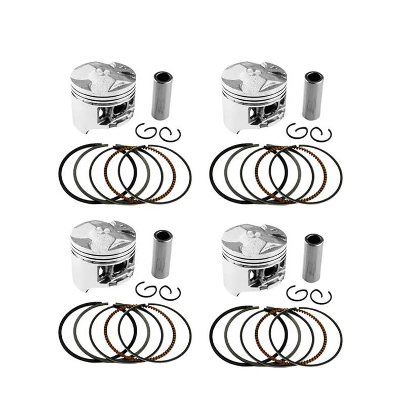 Motorrad-Motorteile Zylindergröße 48,5 mm 48,75 mm 49 mm Kolben und Ringe for CBR250 CBR14 CBR17 MC14 MC17 KT7(4 Sets 49mm) von HMLZSJ