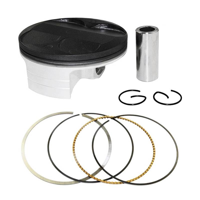 Motorradzubehör Zylinder STD Größe 77mm Kolbenringe Full Kit for RMZ250 2004-2006(Piston Kit 77mm) von HMLZSJ