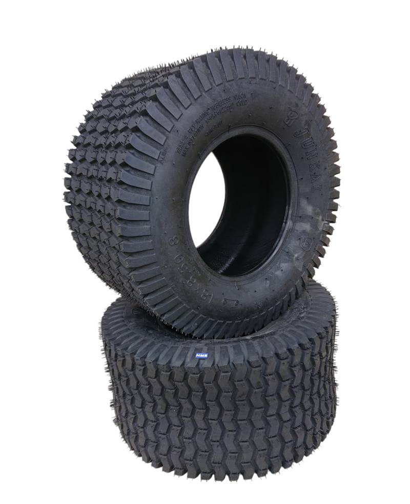 HMParts 2x Reifen 18x8.50-8 4PR Rasenprofil Rasentraktor Aufsitzmäher Schneeräumer Quad von HMParts