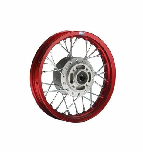 HMParts Alu Felge 10 Zoll vorne Rot Eloxiert Geeignet für fast alle Modelle mit 12 mm Achse Dirt Bike, Pit Bike, XMOTOS, MotoCross HMParts Alu Felge 10 Zoll vorne Rot Eloxiert Geeignet für fast alle Modelle mit 12 mm Achse Dirt Bike, Pit Bike, XMOTOS, MotoCross von HMParts