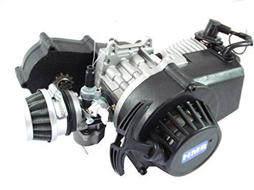 HMParts Motor mit Sportgetriebe - 49 ccm - 1A - Pocket Bike/Dirt Bike von HMParts