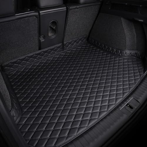 Auto Kofferraummatte für Audi A7 2019 2020 2021 2022 2023 2024 Leder Wasserdichter Kofferraum Schutzmatte Kofferraumwanne Antirutschmatte Innenraum Zubehör,Black von HNQJL