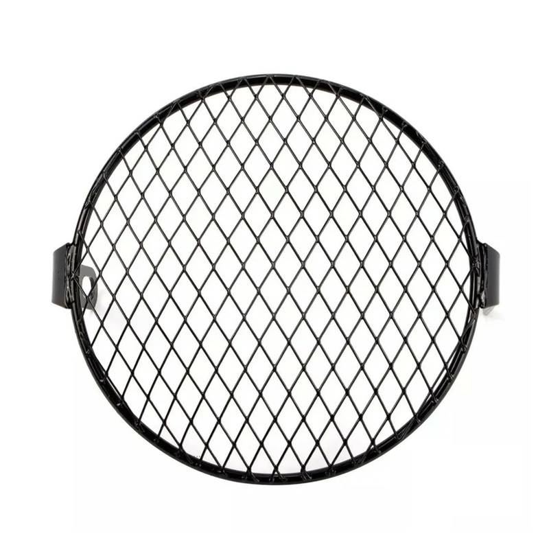 Scheinwerfer Abdeckschutz Protector 7-Zoll-Motorrad-Universal-Scheinwerferschutz Grill-Licht-Lampenabdeckung Motorrad-modifizierter Metallgitter-Lampenschirm von HNQTVJLY