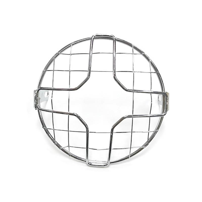 Scheinwerfer Abdeckschutz Protector Für Har&Ley Für Triumph Für Ho&nda Scheinwerfer Mesh Grille Lampenschirm 7INC Metall Motorrad Scheinwerfer Schutz Abdeckung von HNQTVJLY