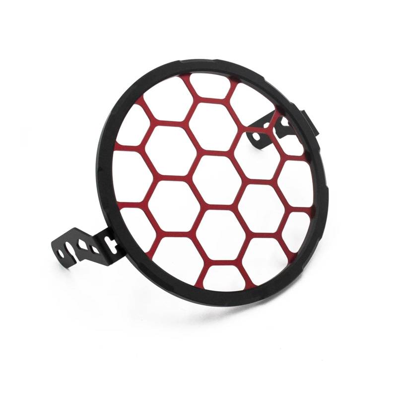 Scheinwerfer Abdeckschutz Protector Für KOVO Motorrad Mesh Scheinwerfer Schutz Halterung Aluminium Metall Kühlergrill Maske Abdeckung Schutz Chrom Angepasst von HNQTVJLY