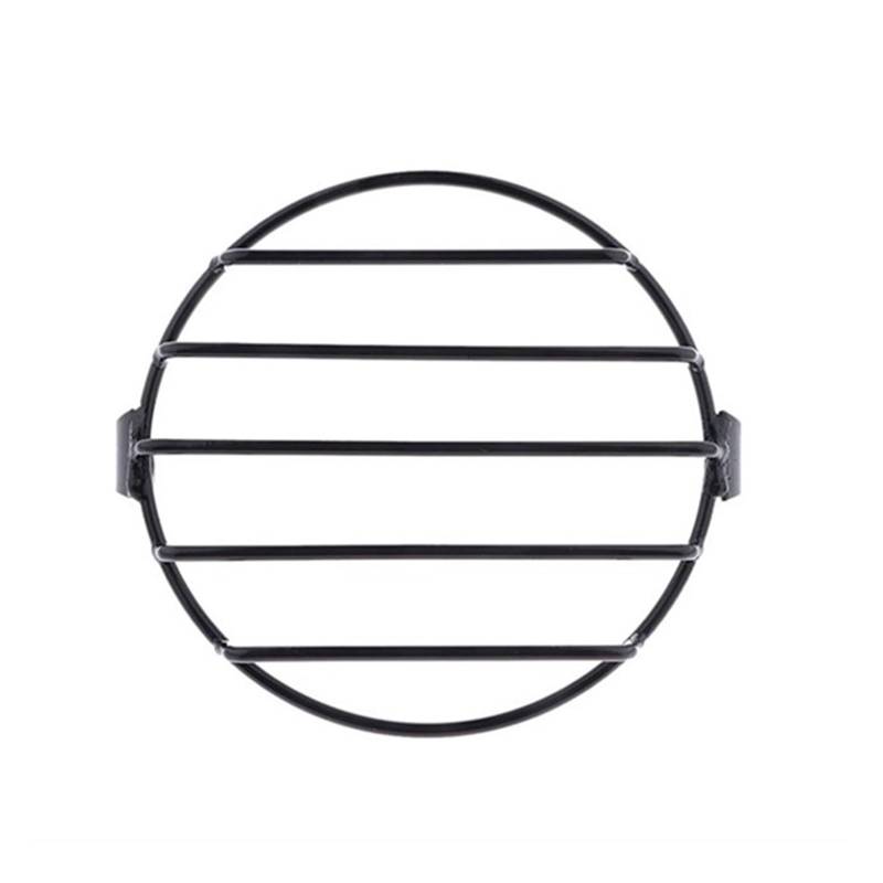 Scheinwerfer Abdeckschutz Protector Universal Motorrad Scheinwerfer Schutzfolie 6,5 Zoll Motorrad Licht Lampe Metall Abdeckung Mesh Grill Maske Für Ho&nda CG125 GN125 von HNQTVJLY