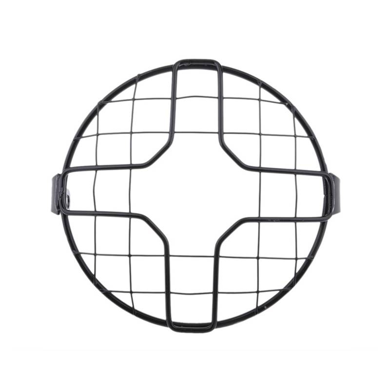 Scheinwerfer Abdeckschutz Protector Universal Motorrad Scheinwerfer Schutzfolie 6,5 Zoll Motorrad Licht Lampe Metall Abdeckung Mesh Grill Maske Für Ho&nda CG125 GN125 von HNQTVJLY