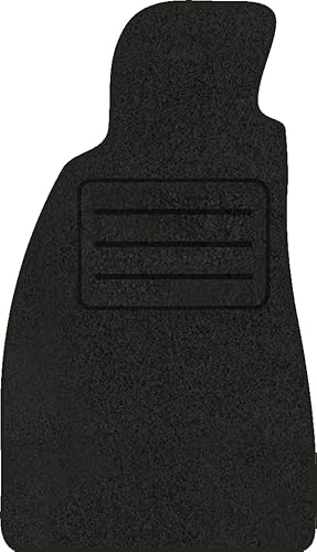Fahrer Teppich Schwarz Velour Fahrermatte Fußmatte für Alfa Romeo Spider II 916 (1995-2005) - 1-teilig - Neue - Passgenau Autoteppich Kompatibel Fahrerseite von Hobbycar
