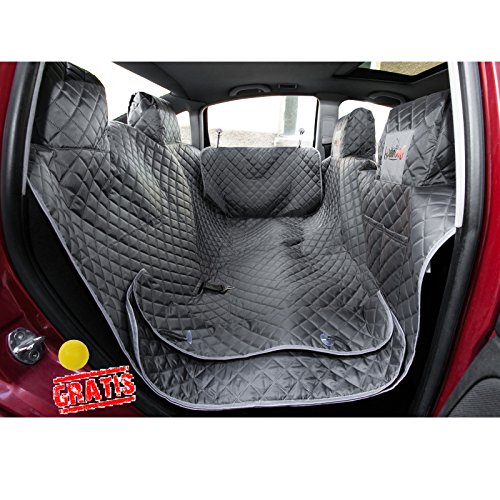 HOBBYDOG ZBOSZA2 +Ball gratis Autoschutzdecke mit Seitenschutz CAR SEAT COVER Schutzdecke Hundedecke Schondecke Sitzschoner (R1 (140 x 160 cm)) von HOBBYDOG