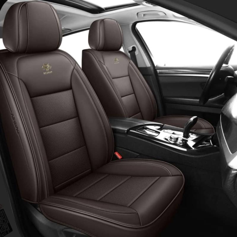 HOBIVA Sitzbezüge Auto Autositzbezüge Universal Set für Land Rover range rover Sport l320 range rover evoque range rover discovery Auto Zubehör,braun von HOBIVA
