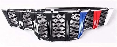Auto Front KüHlergrille für Nissan X-Trail T32 2014-2018,Front Grille Bumper Styling Body Fittings ABS Front Car Grill Front Bumper Bonnet Grill von HOCAH