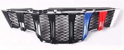 Auto Front KüHlergrille für Nissan X-Trail T32 2014-2018,Front Grille Bumper Styling Body Fittings ABS Front Car Grill Front Bumper Bonnet Grill von HOCAH