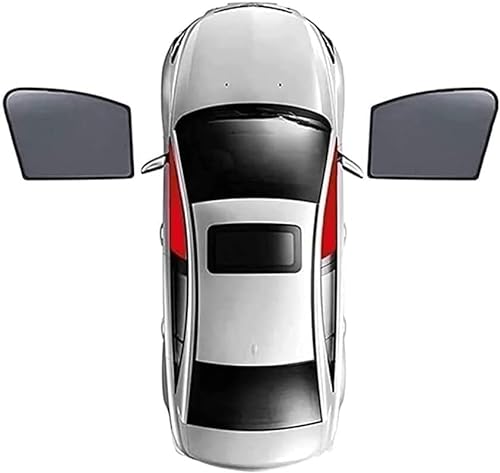 Auto-Seitenfenster-Sonnenschutz für BMW X6 E71 E72 2007-2014,Vorne Hinten Seitenscheibe Atmungsaktives Staubschutz PrivatsphäRe Schutz, Sonnenblende ZubehöR,A/2pcs-front-doors von HOCAH