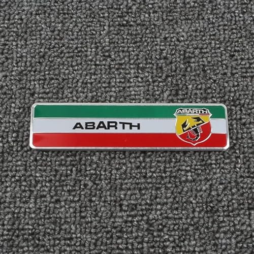 Auto Vorne Hinten Logo Aufkleber 3D Dekoration Emblem Moulding, für Abarth Auto Zubehör,B von HOFFTI