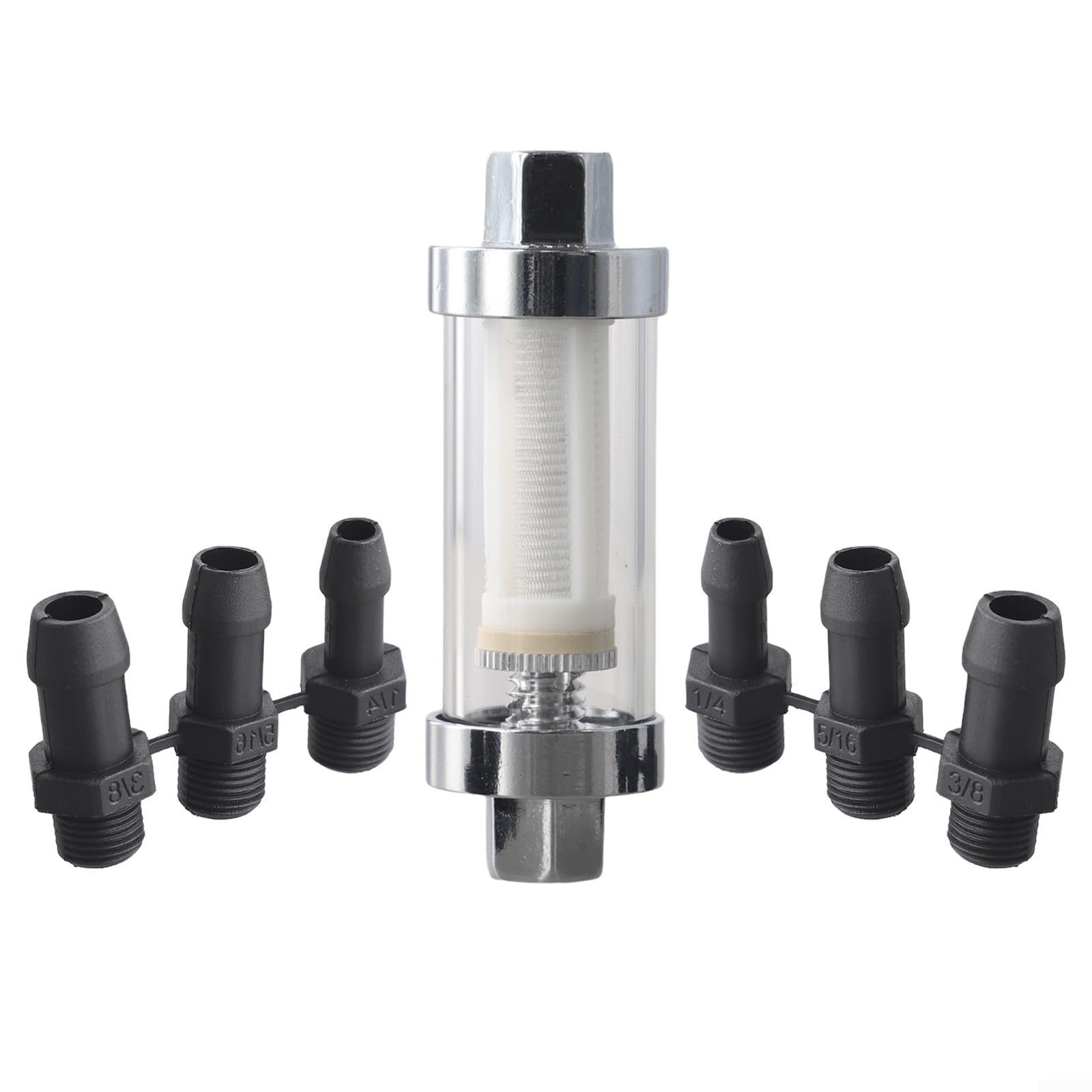 HOHOVYVY Benzinfilter, Kraftstofffilter Inline Zubehör Für 1/4" 5/16" 3/8" 6Mm/8mm/10mm Schläuche, Waschbar Und Wiederverwendbar HOHOVYVY Benzinfilter, Kraftstofffilter Inline Zubehör Für 1/4" 5/16" 3/8" 6Mm/8mm/10mm Schläuche, Waschbar Und Wiederverwendbar von HOHOVYVY