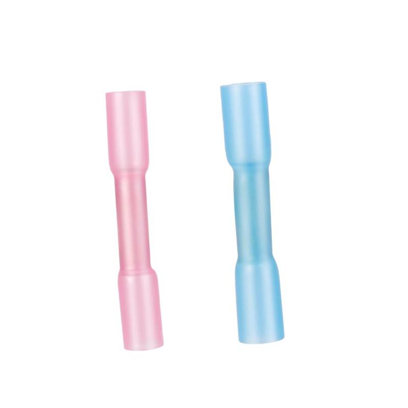 HOLIDYOYO 100Stücke Schrumpfverbinder Blau Wasserdichte Crimpverbinder Dual Wandiges Design Mit Heißschmelzendem Kleber Für Kabelverbindungen Isolierung von HOLIDYOYO
