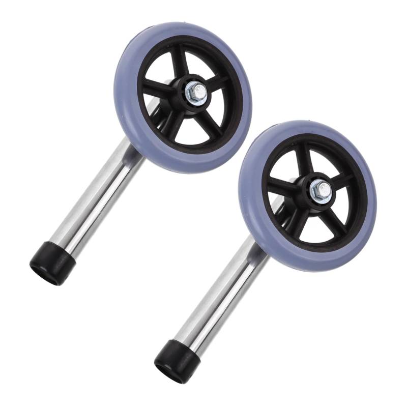 HOLIDYOYO 1Paar Ersatzlaufräder Für Gehhilfen Leise Langlebige Vorderräder Zu Installieren Verschleißfest Für Täglichen Gebrauch von HOLIDYOYO