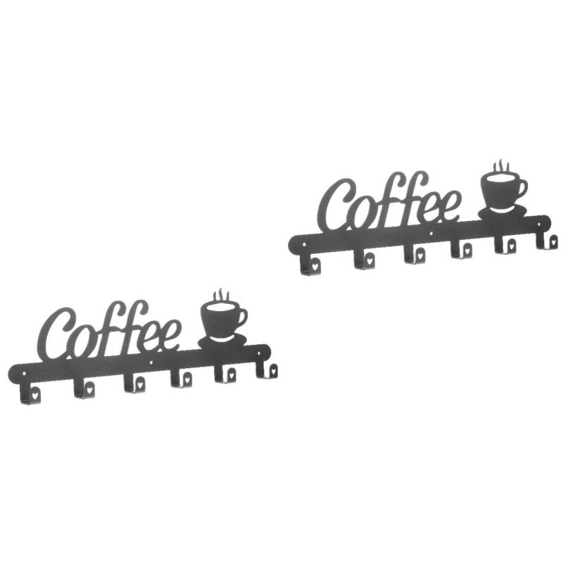 HOLIDYOYO 2 Sets Becherhalter Wandmontage Rack Cup Organizer Haushaltsbecher Rack Für Küchendekor von HOLIDYOYO
